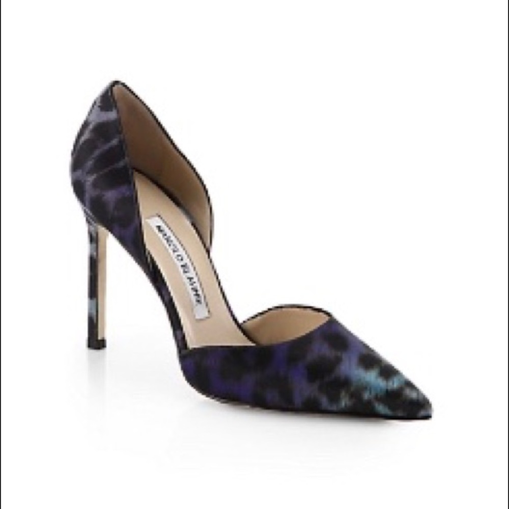 Manolo Blahnik Leopard Fabric Pump - Picture 16 of 16